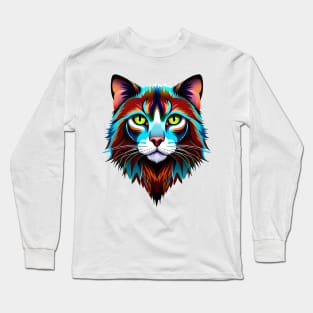 Whimsical Cat Nap Shirt Long Sleeve T-Shirt